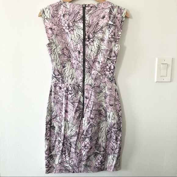 French Connection flight of fancy cap sleeve cotton mini floral dress size 4 - Picture 6 of 8